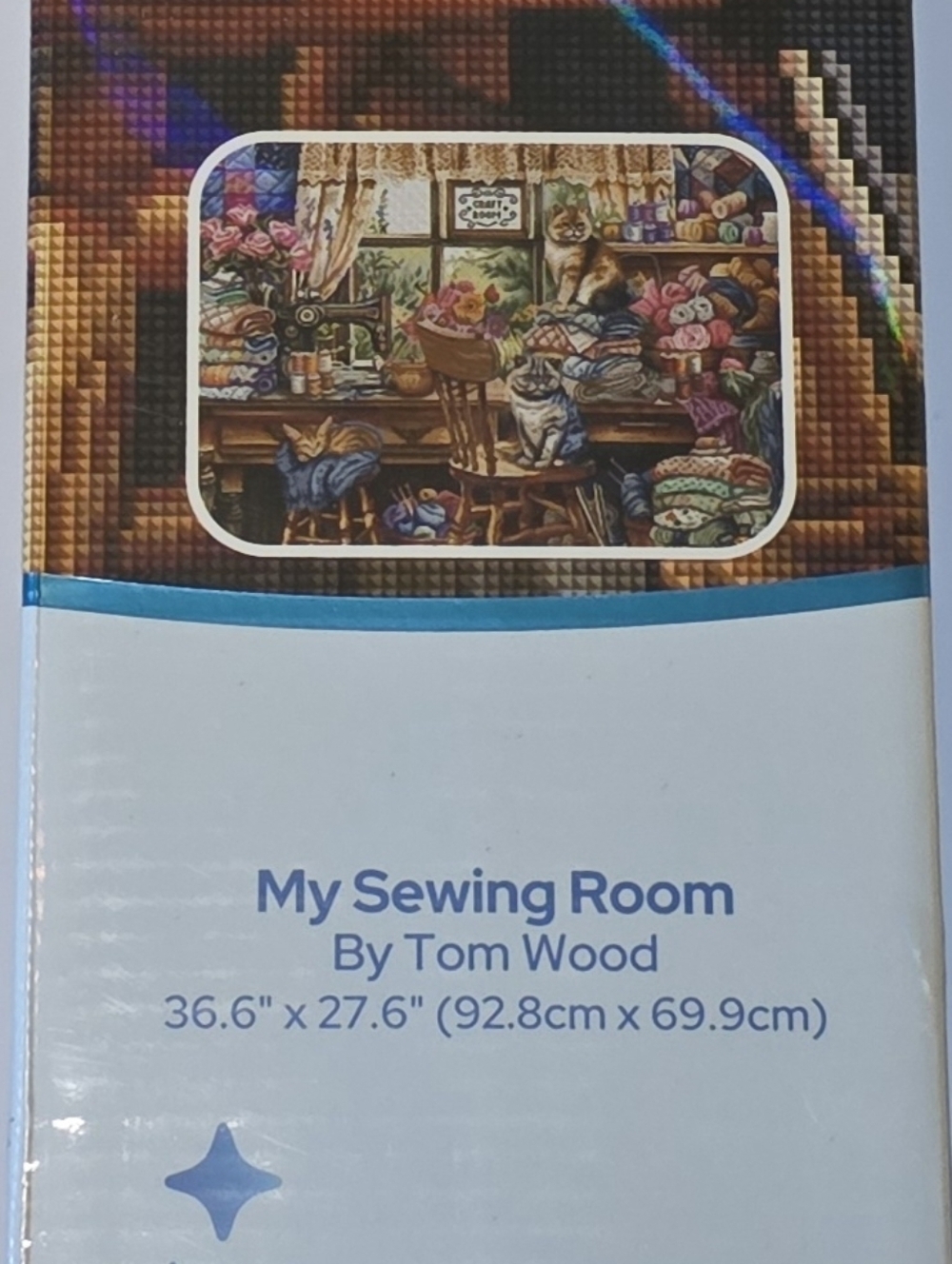 Diamond Art Club "My Sewing Room" by Tom Wood - NEW Sealed Full Drill Kit - Rare